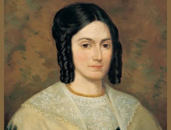A portrait of Emma Hale Smith, the recipient of D&C 25 (also known as the 'Elect Lady' revelation).