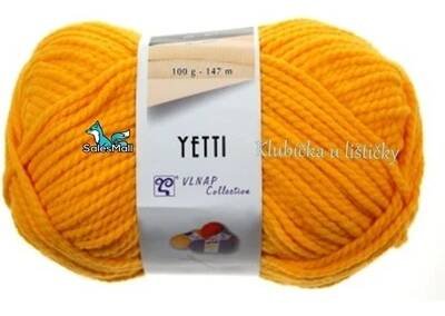 Vlnap Příze Yetti 54460 - šafránově žlutá