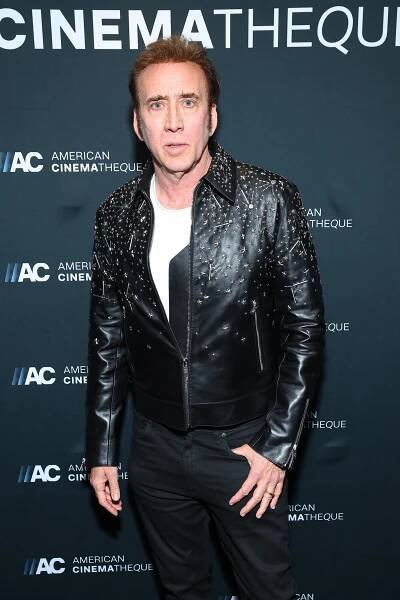 Nicolas Cage at a film screening.
