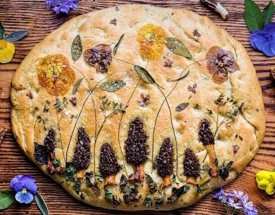 Forager’s Focaccia — Must Love Herbs
