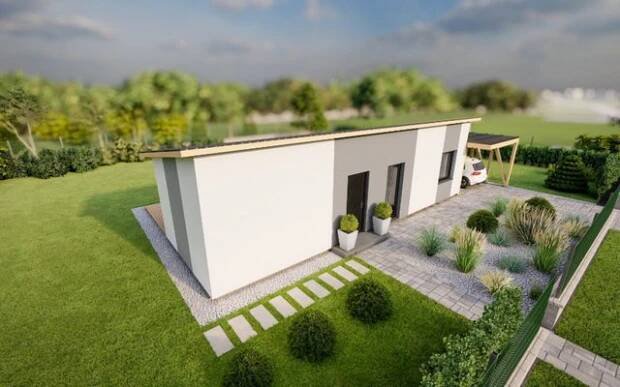 Projekt rodinného domu | Rodinný dům Půl Klasik 48/9°