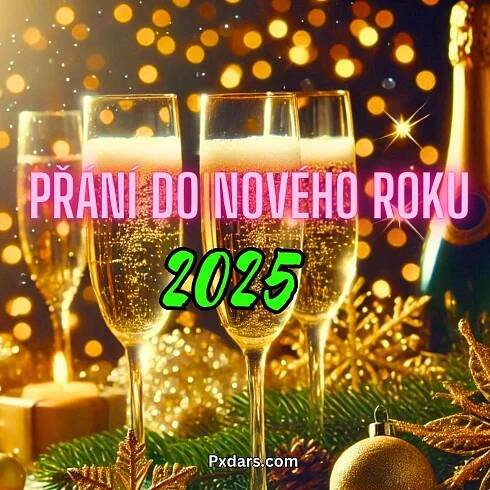 245+ Přání do Nového Roku 2025 Obrázky, GIF, Foto Zdarma