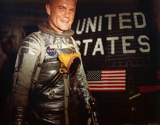 American Astronaut John Glenn Entering Capsule
