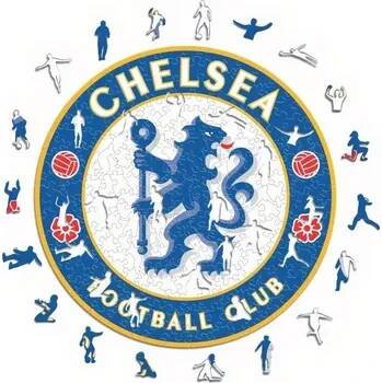 Chelsea FC Dřevěné puzzle Chelsea FC, znak klubu, 500 ks