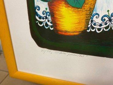 Emma Srncová - Vítání páníčků - velká nádherná litografie - Výtvarné uměn�í