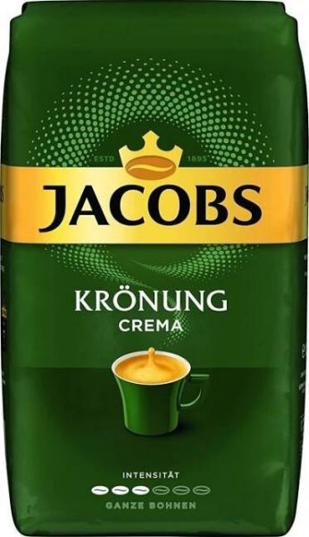 Jacobs Kronung Caffe Crema zrnková 1 kg od 370 Kč