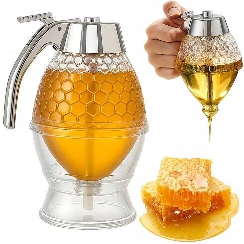 DÁVKOVAČ NA MED DÁVKOVAČ NA MED NÁDOBA NA MED ČOKOLÁDOVÝ SYRU 200 ML