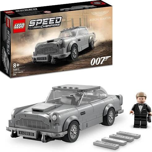 LEGO 76911 Speed Champions 007 Aston Martin DB5, hračka Jamese Bonda, model auta s minifigurkou, není čas zemřít, sběratelská sada
