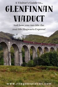 A visitor's guide to Glenfinnan Viaduct in Scotland. And how you can ride the real life Hogwarts Express!