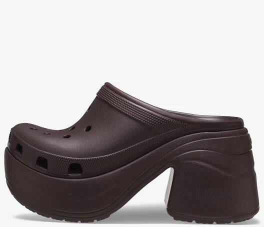 Crocs - Hnědé dámské pantofle na podpatku Crocs Siren Clog | ZOOT.cz