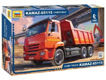 Zvezda - Kamaz 65115 dump truck (1:35) - 3650 - MJ Modely.cz