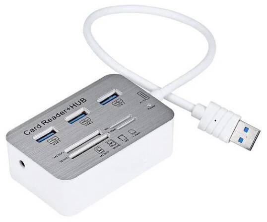 Hub USB 3.0 rozbočovač a čtečka paměťových karet jen za 299 Kč