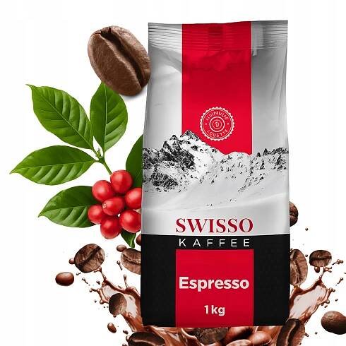 Káva Zrnková 100% Arabica 1 kg - Swisso Kaffee Espresso - Aromatická