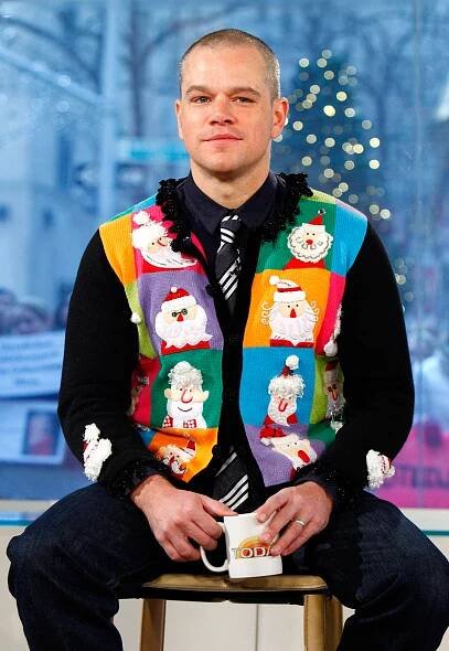 Celebs in Ugly Christmas Sweaters: Miley Cyrus, Gwen Stefani, More