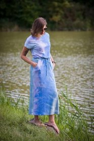 Dámské letní dlouhé batikované šaty Oliwia