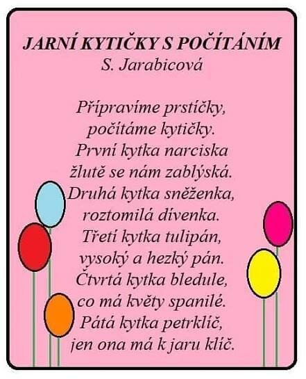TEXTY PÍSNÍ, ŘÍKANEK, BÁSNIČEK