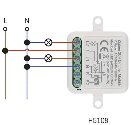 GoSmart modul stmívací IP-2112DZ, ZigBee, 2-kanálový - EMOS GoSmart