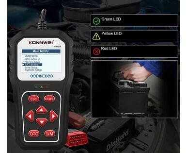 Konnwei KW818 Autodiagnostika OBD II, rozbaleno