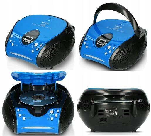 Radiopřijímač Hi-Fi Lenco SCD-24 CD BOOMBOX STEREO MODRÝ