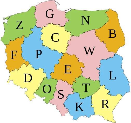 První písmena na polských značkách