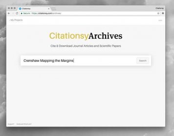 New Feature: Citationsy Archives