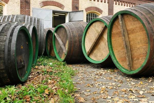 pivovar Plzeňský Prazdroj, pivní dubový sud, smolení, pivo, Pilsner Urquell