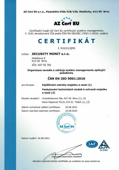 Členové MONIT SECURITY - Security Monit