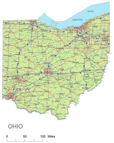 Ohio pdf map