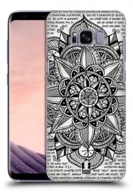 HEAD CASE plastový obal na mobil Samsung Galaxy S8 vzor Indie Mandala slunce barevná ČERNÁ A BÍLÁ MAPA
