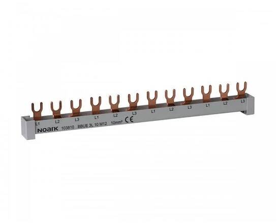 Noark Propojovací lišta 3fázová 10mm2 63A 54 modulů (1m) 101448 BBU 3L 10 M54