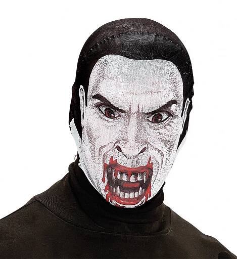 Halloween textilní maska Vampír - upír
