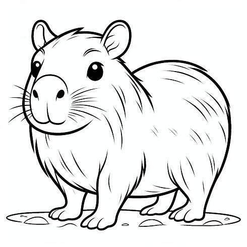 Omalovánka Capybara 30