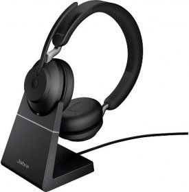 Bezdrátová sluchátka Jabra Evolve2 65 MS Stereo USB-C Stand Black