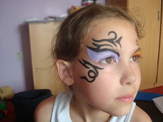 Malování dětí Opava, na obličej, na tělo, tetování, facepainting, bodypainting, Opava, Ostrava