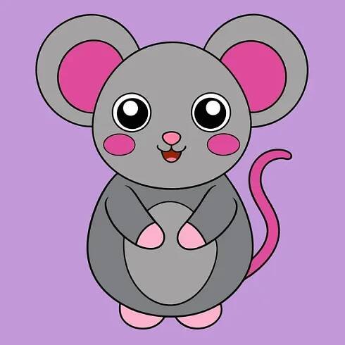 Illustration vectorielle de souris d'ordinateur Conception élégante et moderne de périphérique — Image
