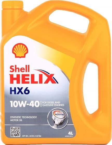 Polosyntetický olej Shell Helix 4 l 10W-40