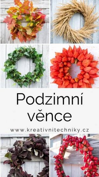 Obsahuje obrázek: Podzimní dekorace: inspirace na podzimní věnce│Wreath making DIY
