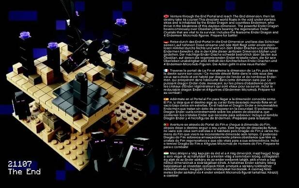 Návod na stavbu - první část LEGO Minecraft 21107 The End - Zbozi.cz