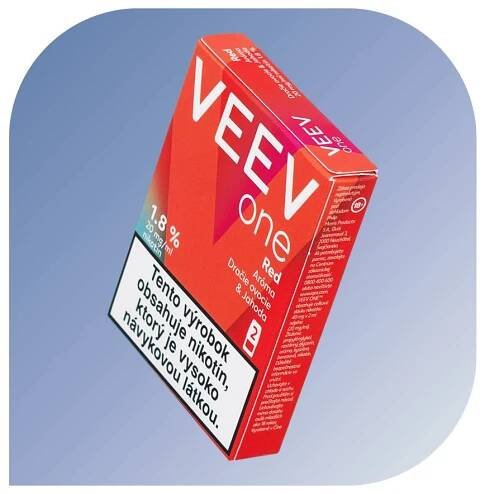 VEEV one - Red (20mg/ml) - vymeniteľný POD 2ks