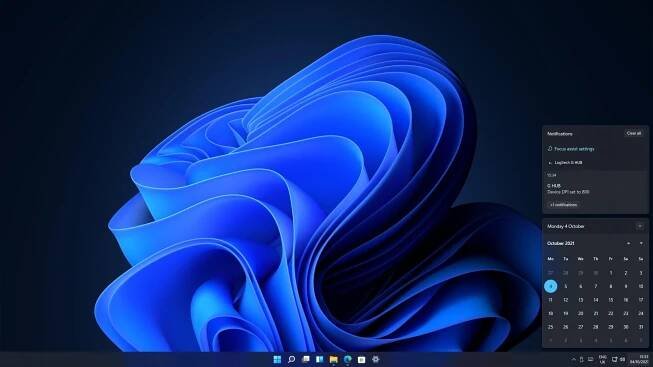 The updated notification center.