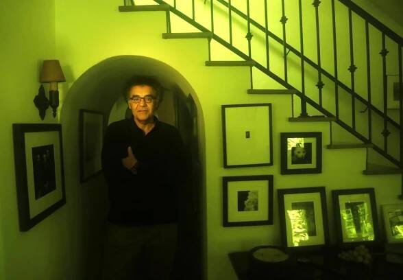 Los Angeles based filmmaker Rodrigo Garcia stands in his home in Santa Monica