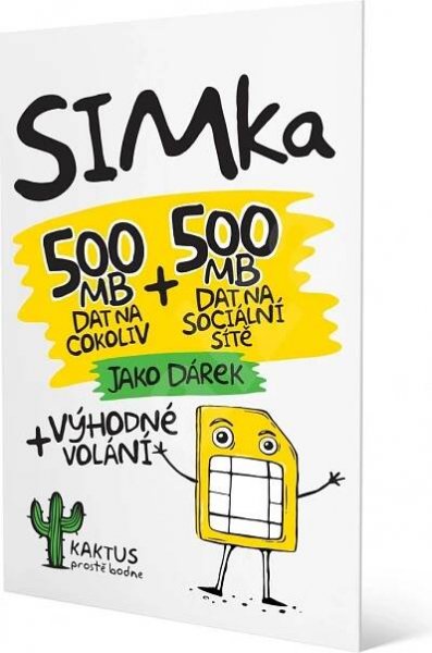 SIM karta Kaktus 500MB + 500MB na soc. sítě - www.GELIS.cz