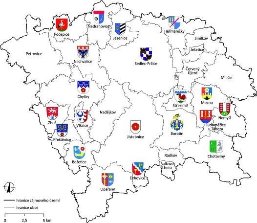 Digitální atlas zaniklých krajin - Symbolika regionů, míst a obcí