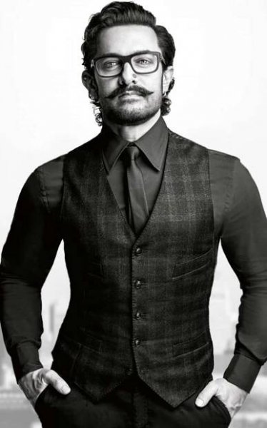 Aamir Khan smiles for the camera