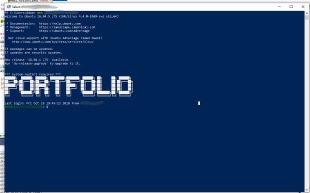 powershell ssh