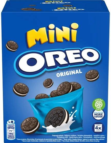 Sušenky Oreo Mini 4x40 g EAN (GTIN) 7622202249402