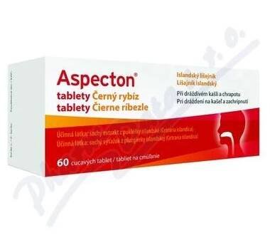 Aspecton tablety Černý rybíz/Island.lišejník 60ks