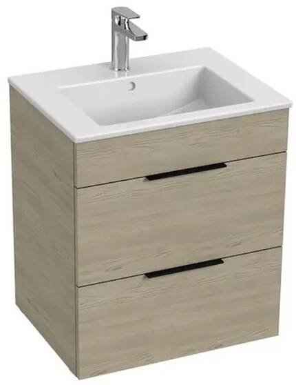 JIKA H4536121765141 - Koupelnová skříňka s umyvadlem CUBE 60,7x55 cm jasan