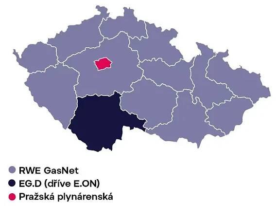 distributoři plynu