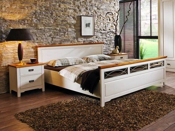 Country Inn postel ložnice z masivu - JMP Studio zdravého spaní